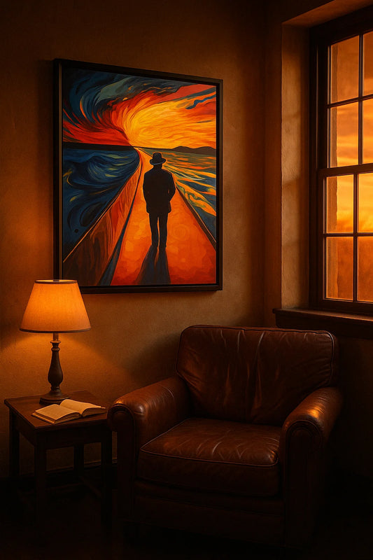 The Last Path – Hopper x Van Gogh x Dalí