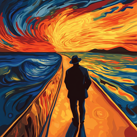 The Last Path – Hopper x Van Gogh x Dalí